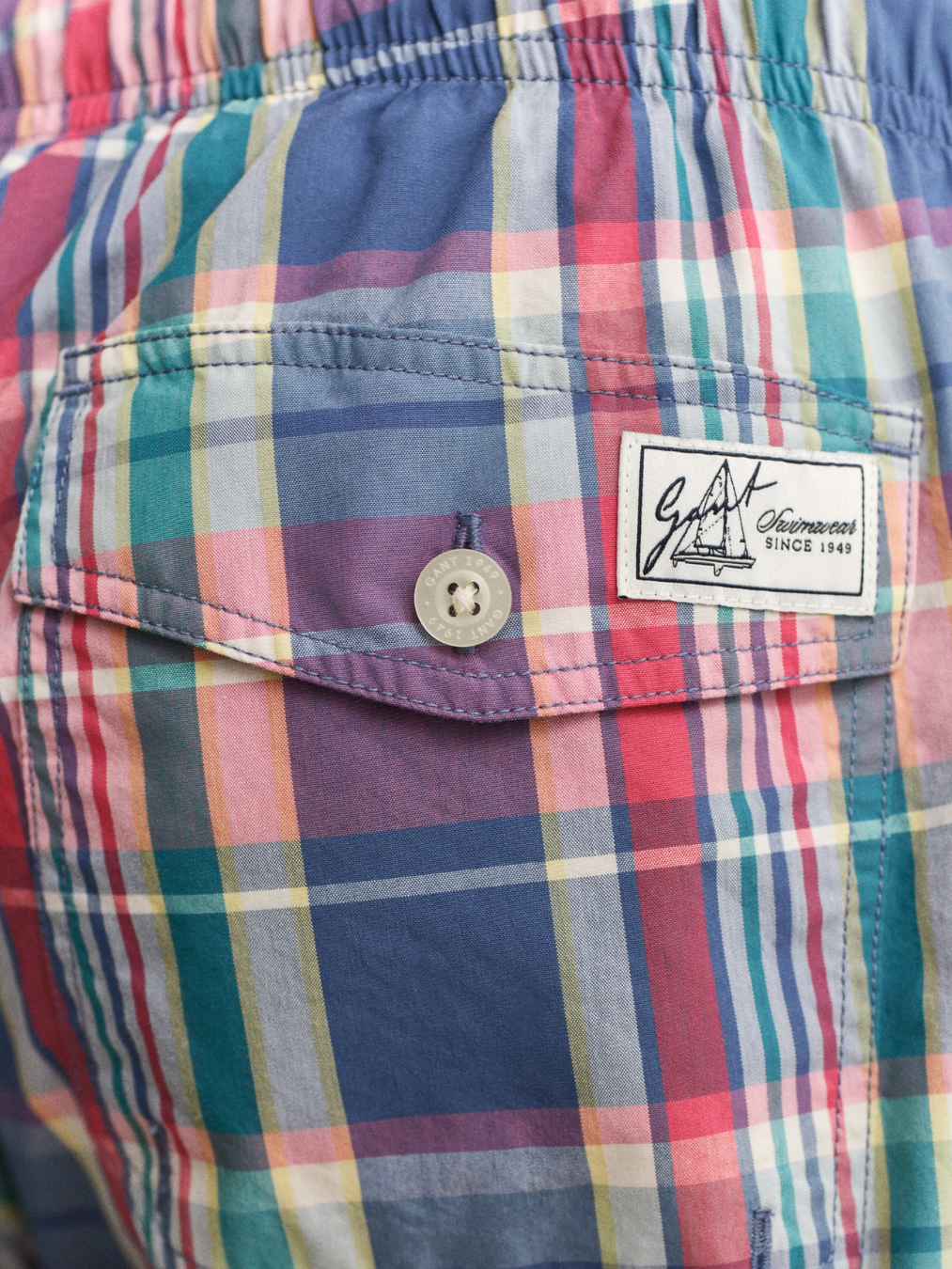 Madras Check Swim Shorts-Badetøy-Gant-Aandahls