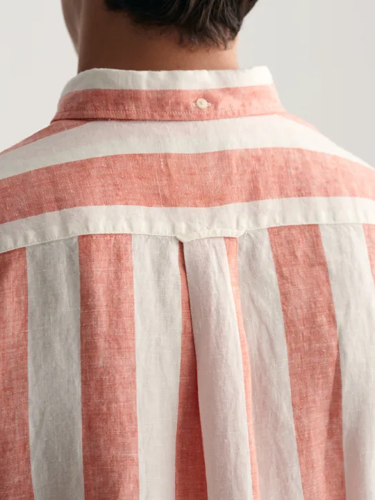 REG BOLD STRIPE LINEN SHIRT-Skjorter-Gant-Aandahls