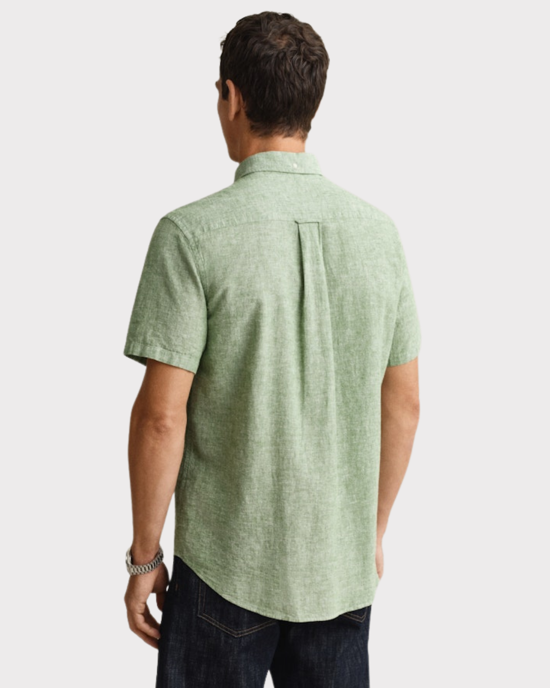 Reg Cotton Linen Ss Shirt