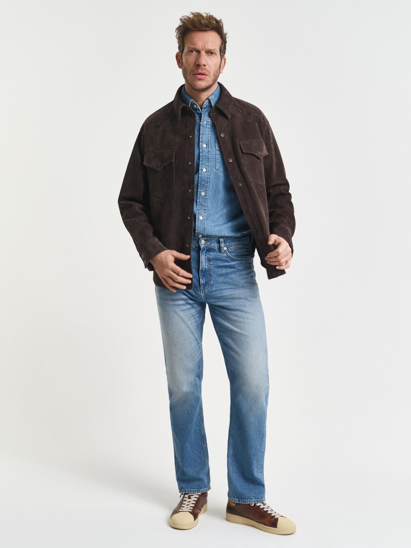 Reg Denim Shirt-Skjorte-Gant-Aandahls