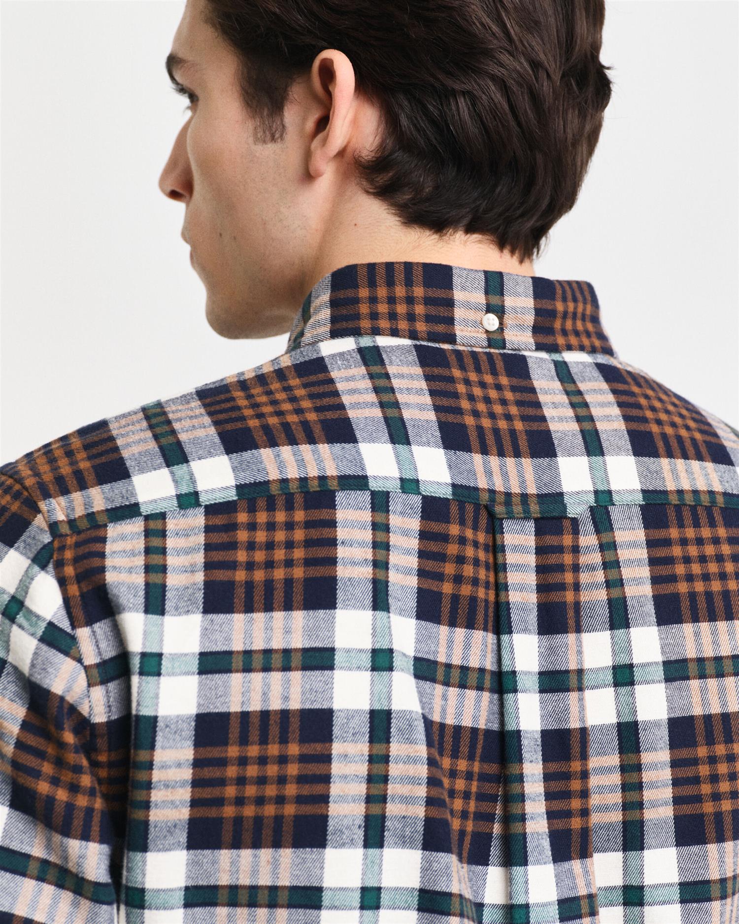 Reg Flanell Plaid Shirt-Skjorte-Gant-Aandahls