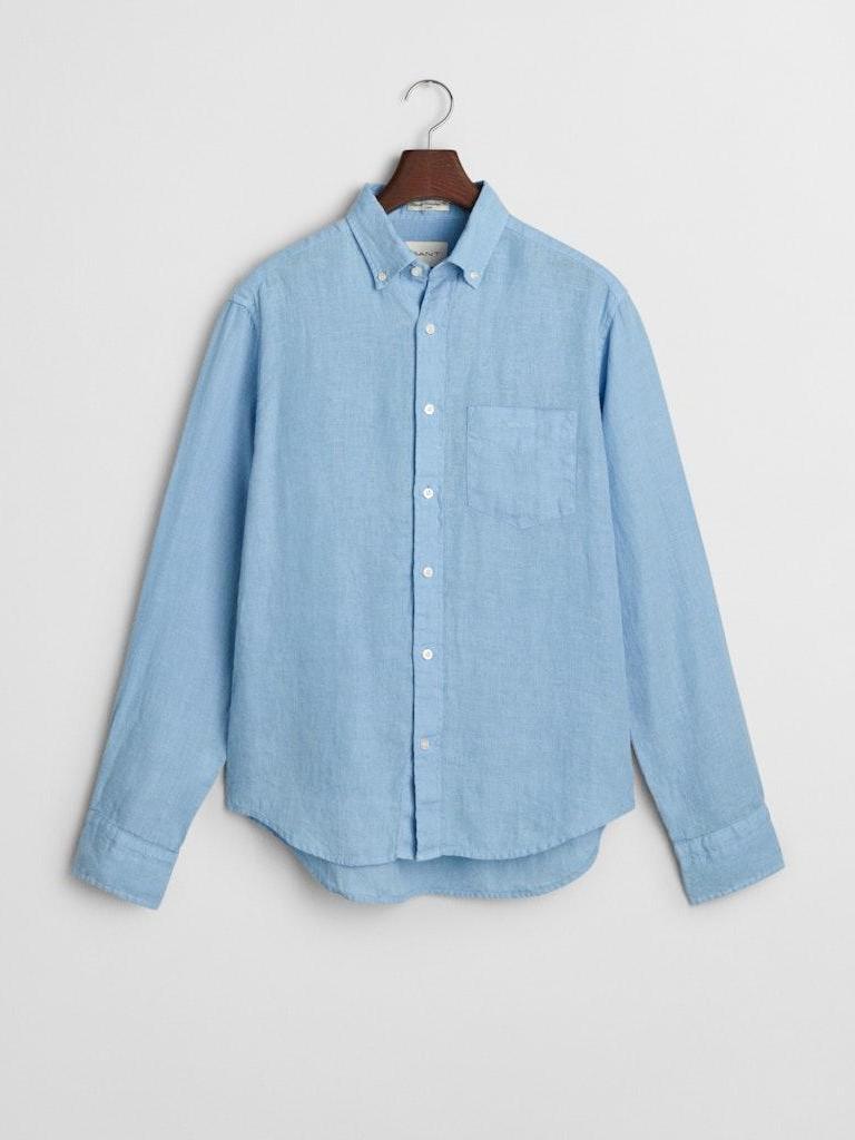 reg gmnt dyed linen shirt-Skjorte-Gant-Aandahls