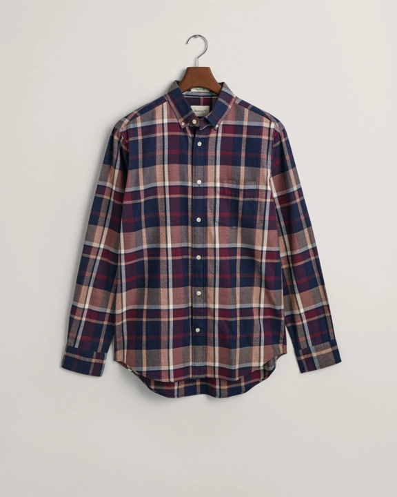 Reg Jaspe Check Shirt-Skjorter-Gant-Aandahls
