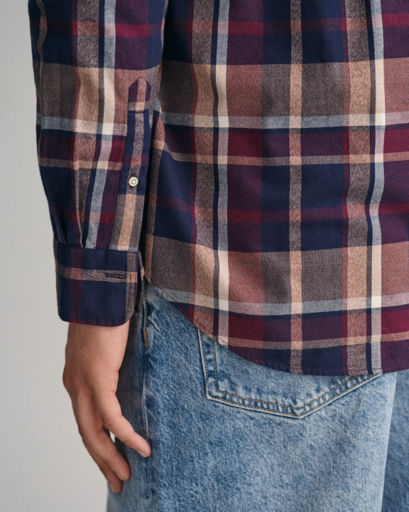 Reg Jaspe Check Shirt-Skjorter-Gant-Aandahls