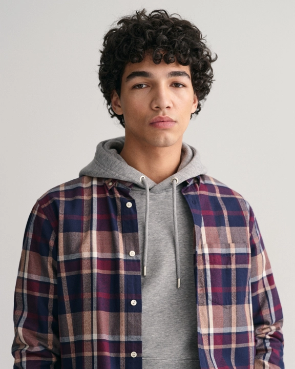 Reg Jaspe Check Shirt-Skjorter-Gant-Aandahls