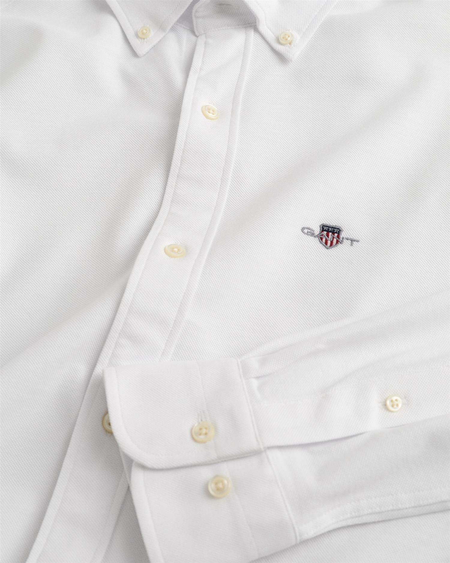 Reg jersey pique shirt-Skjorter-Gant-Aandahls