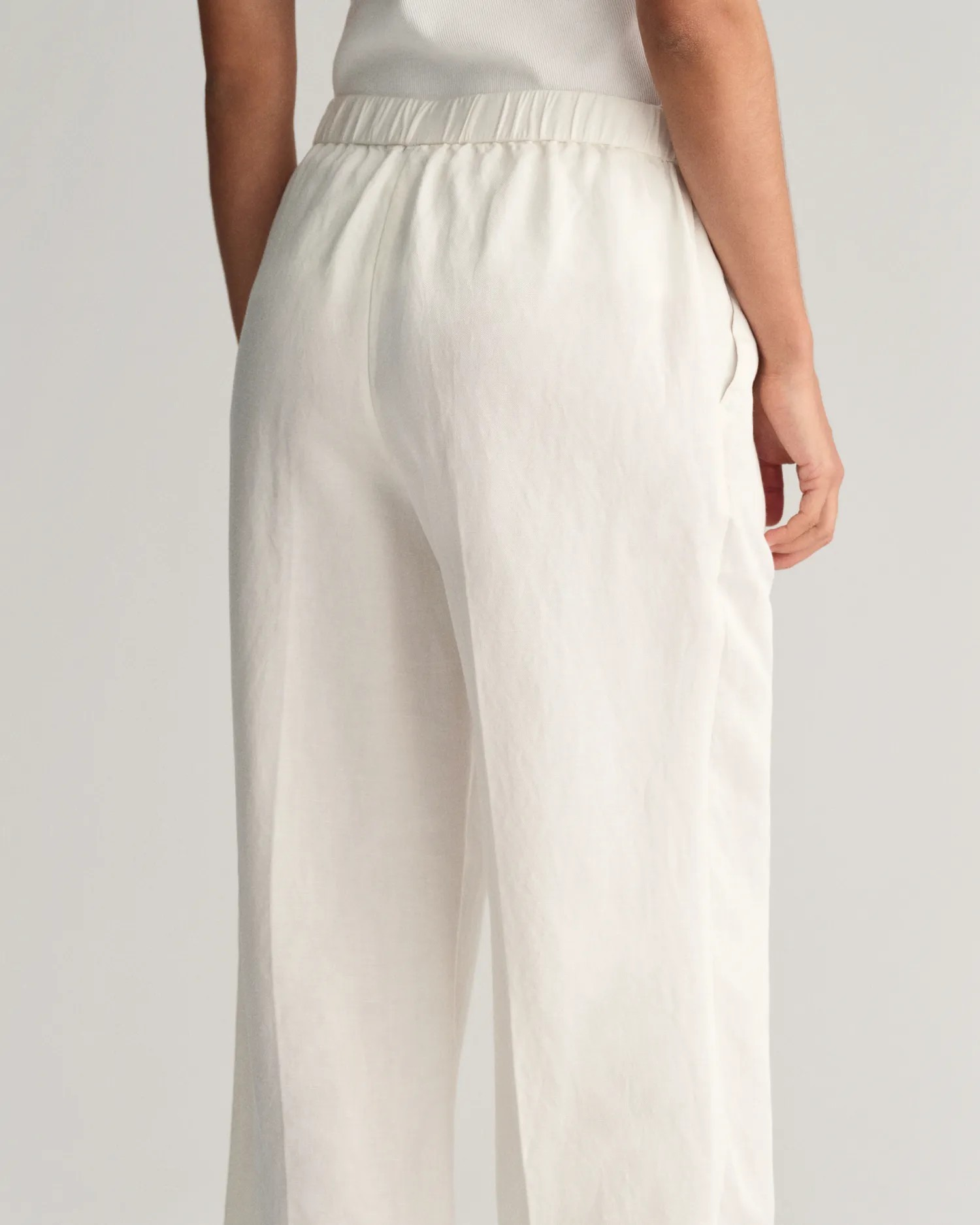 Reg linen pull on pants-Bukse-Gant-Aandahls