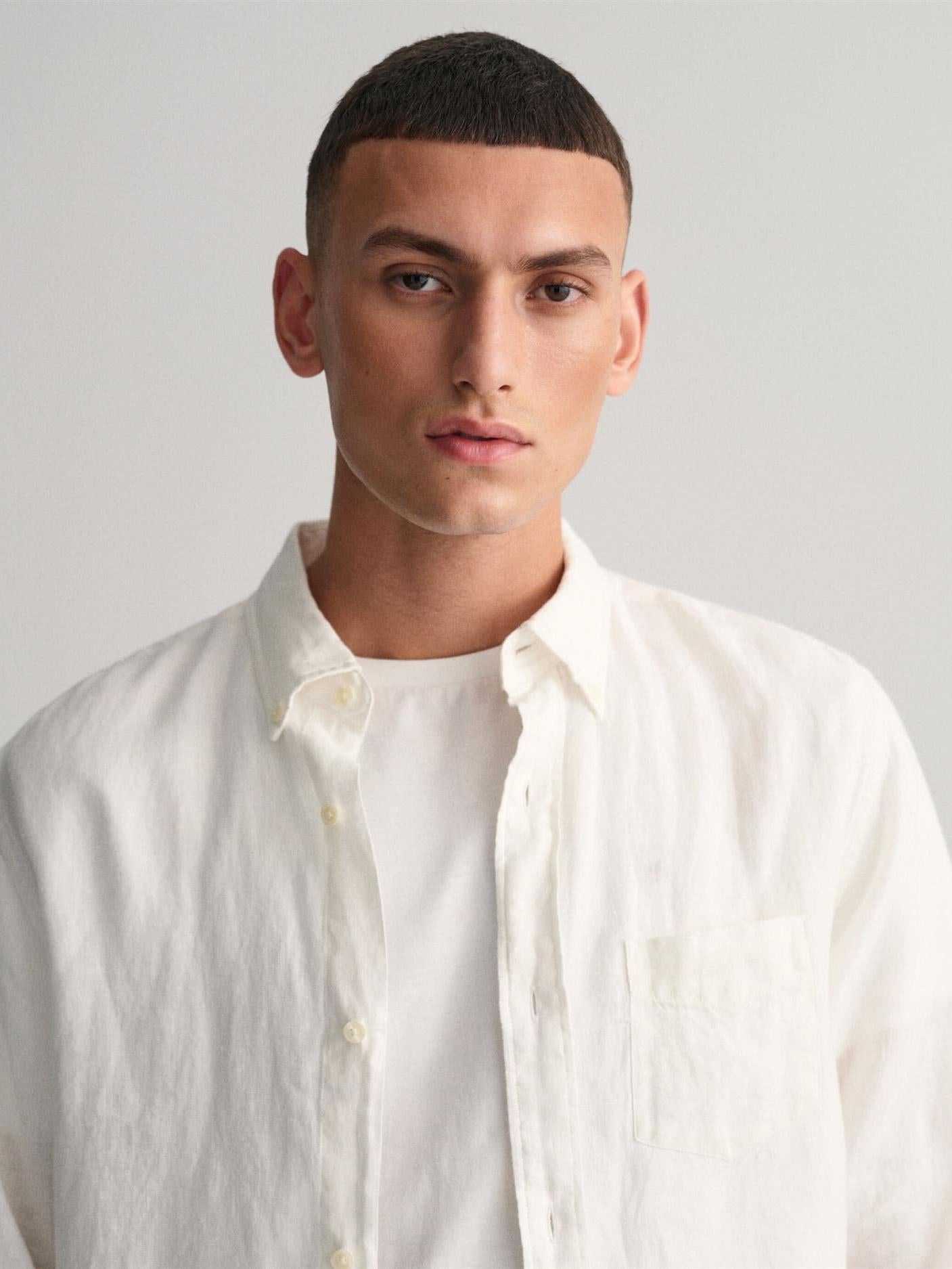 REG LINEN SHIRT-Skjorter-Gant-Aandahls