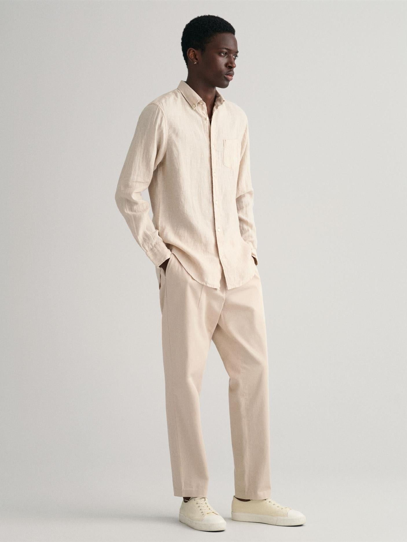 Reg linen shirt-Skjorter-Gant-Aandahls
