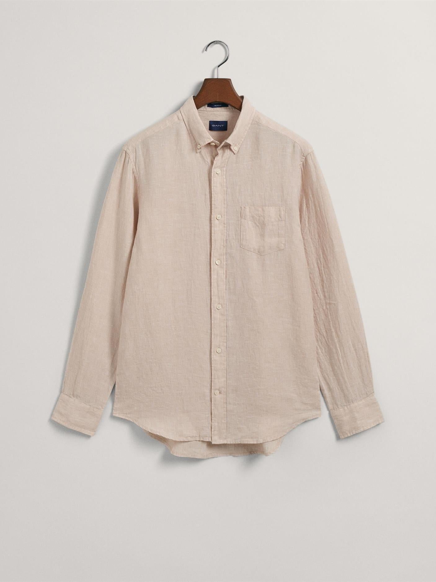 Reg linen shirt-Skjorter-Gant-Aandahls