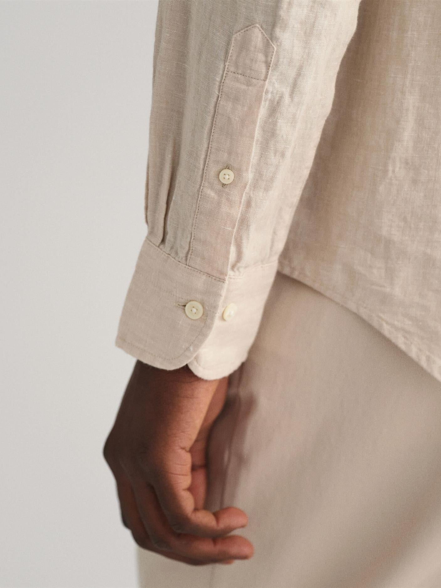 Reg linen shirt-Skjorter-Gant-Aandahls