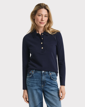 Reg Ls Pique Polo-T-shirt-Gant-Aandahls