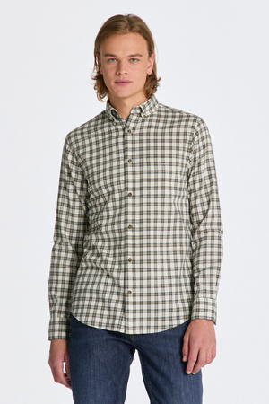 Reg Micro Tartan Flannel Shirt-Skjorter-Gant-Aandahls