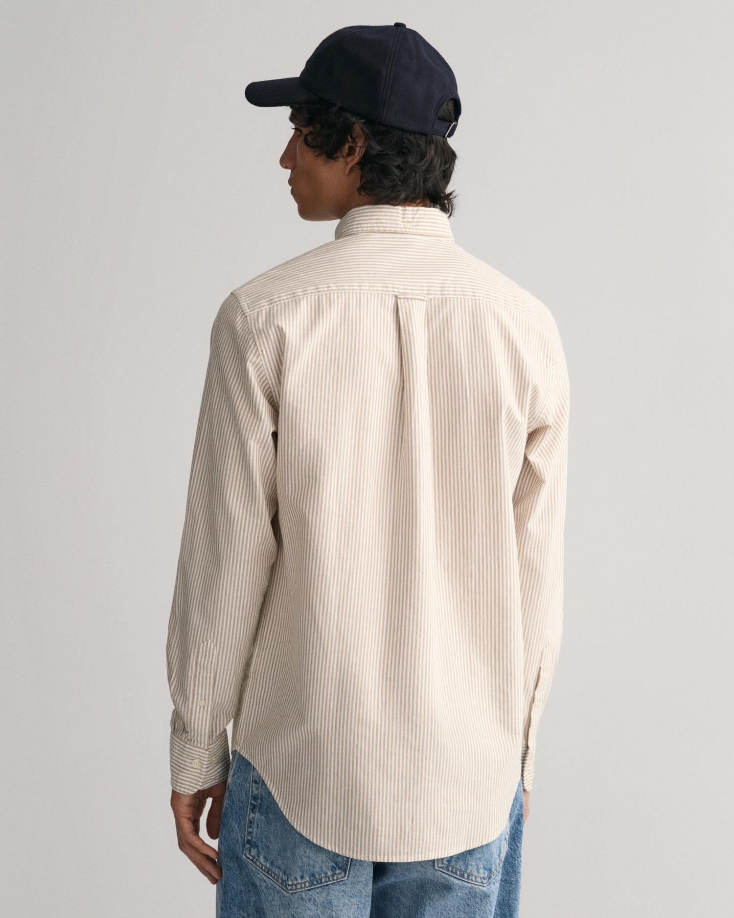 REG OXFORD BANKER STRIPE SHIRT-Skjorter-Gant-Aandahls
