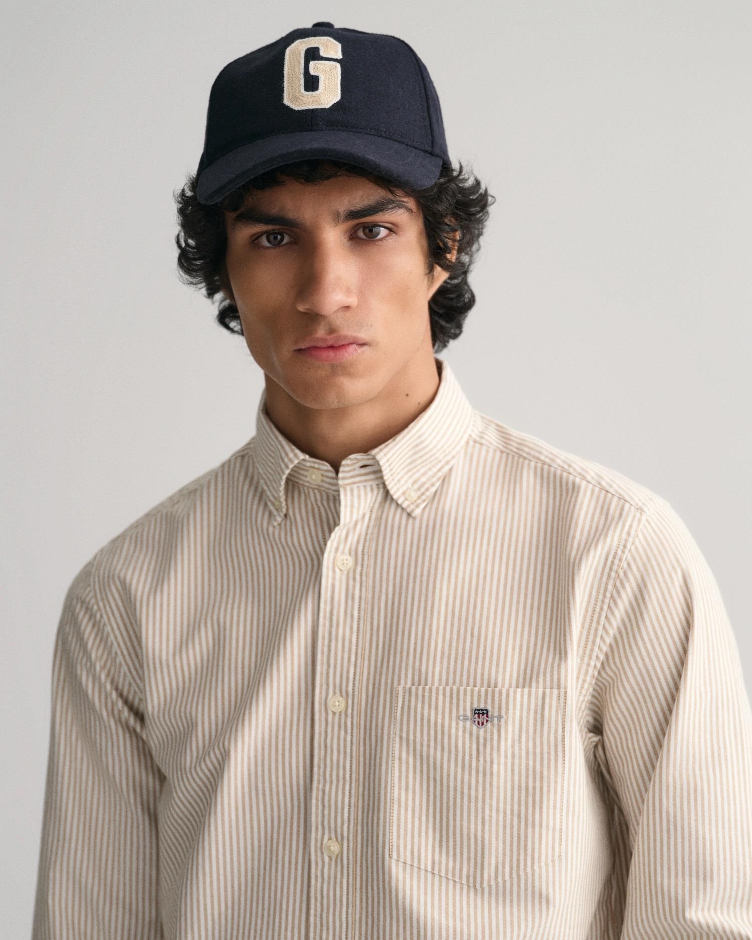 REG OXFORD BANKER STRIPE SHIRT-Skjorter-Gant-Aandahls