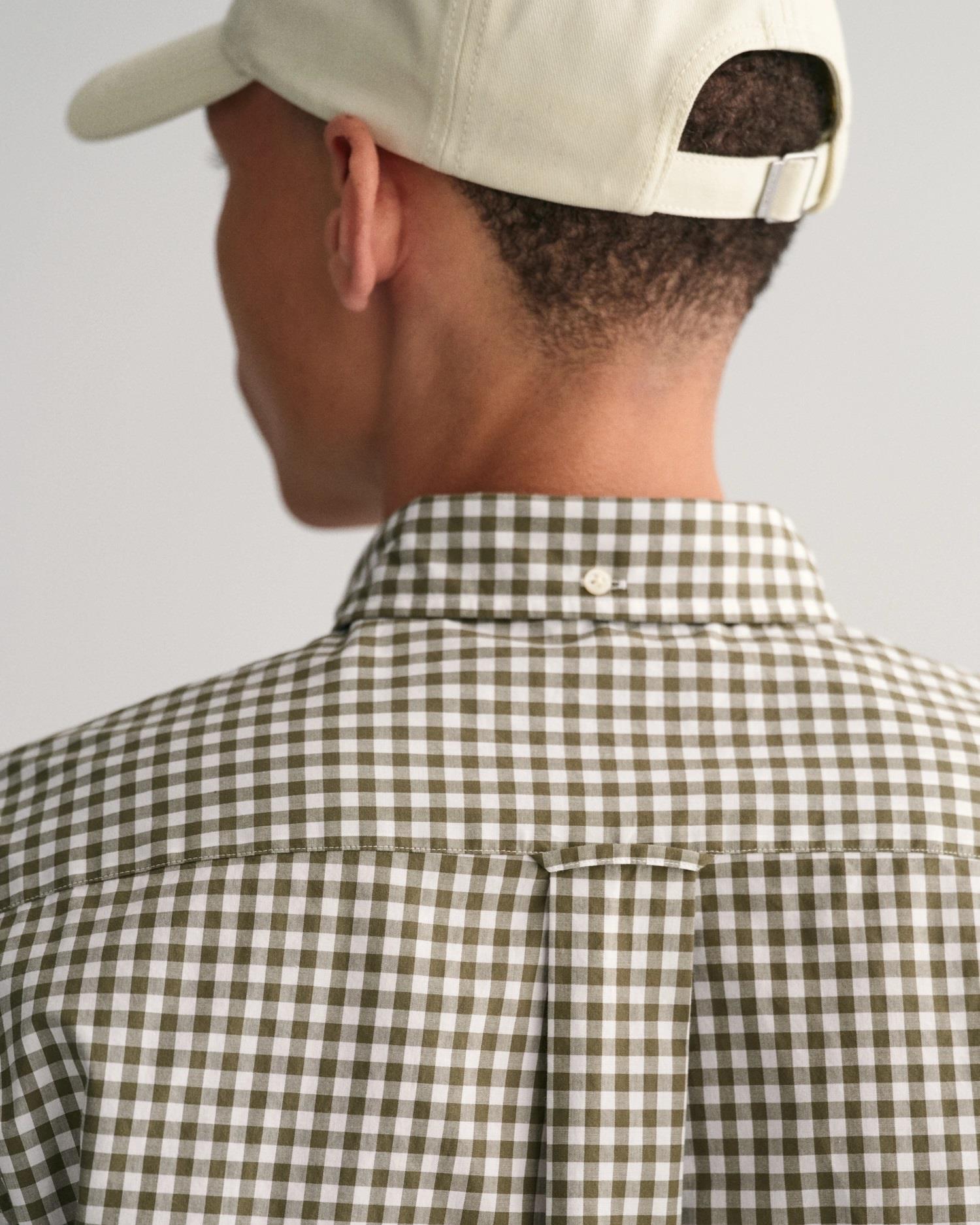REG POPLIN GINGHAM SHIRT-Skjorter-Gant-Aandahls