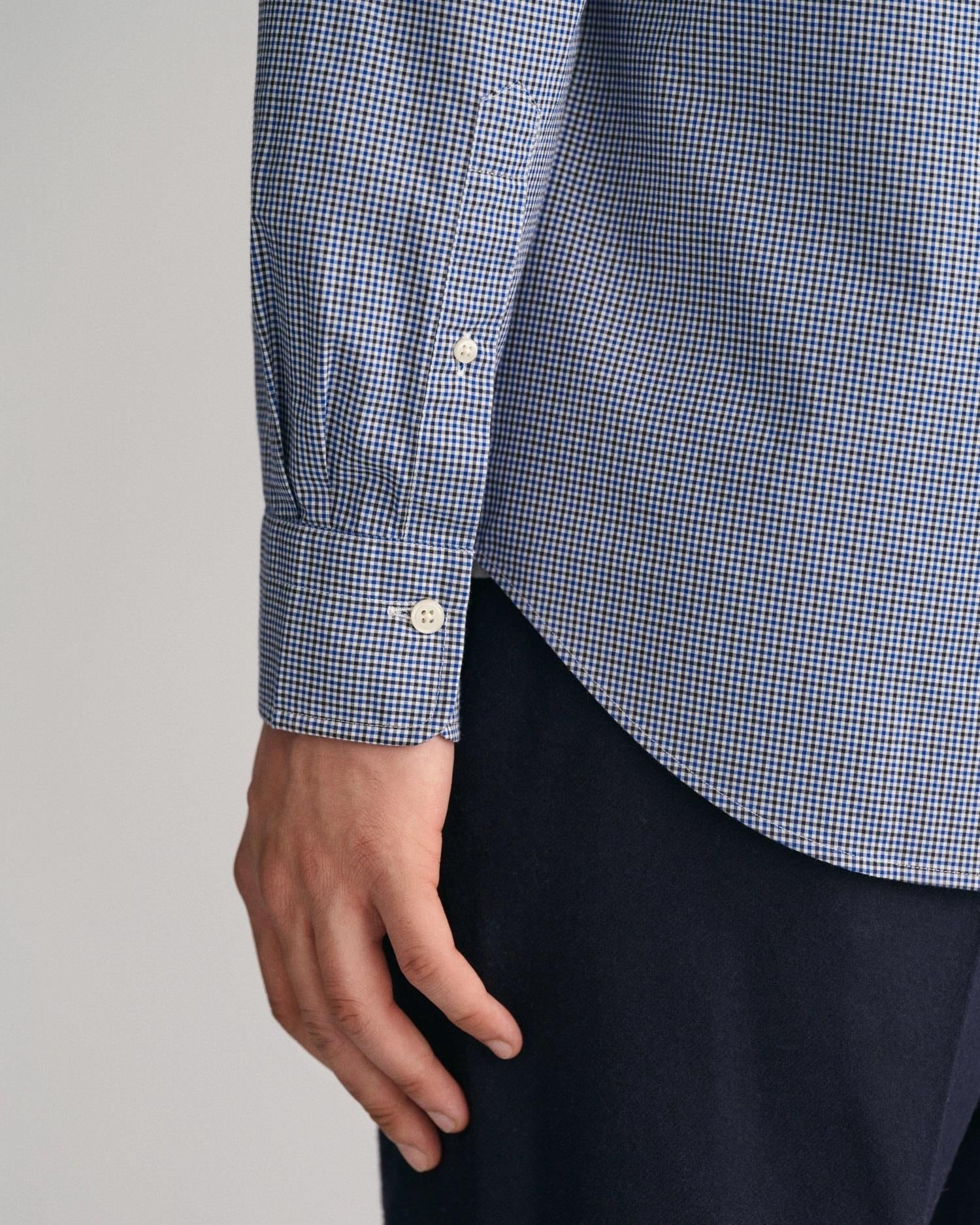 REG POPLIN MICRO CHECK SHIRT-Skjorter-Gant-Aandahls