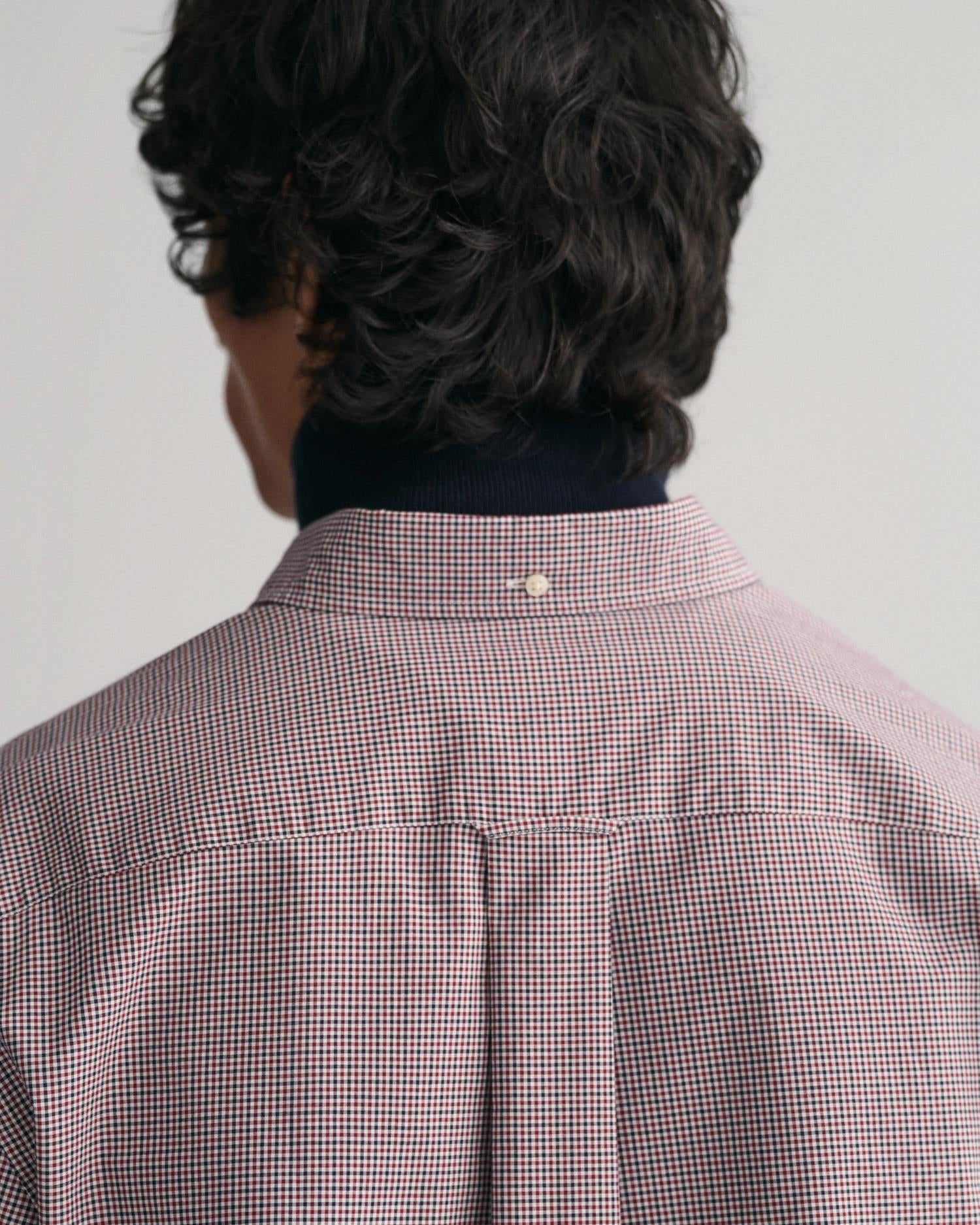 REG POPLIN MICRO CHECK SHIRT-Skjorter-Gant-Aandahls