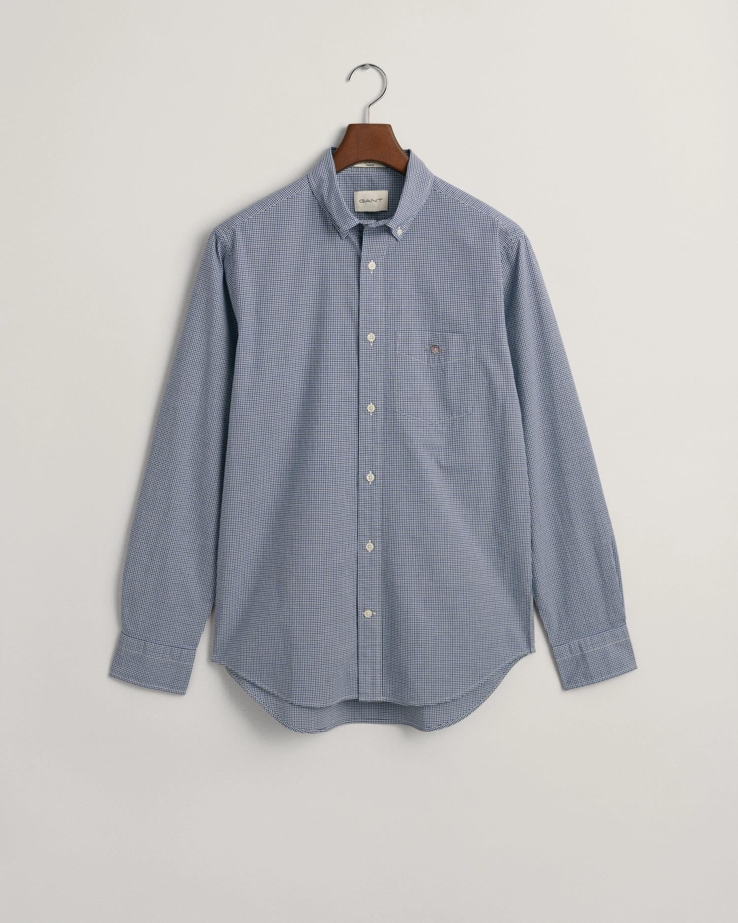 REG POPLIN MICRO CHECK SHIRT-Skjorter-Gant-Aandahls