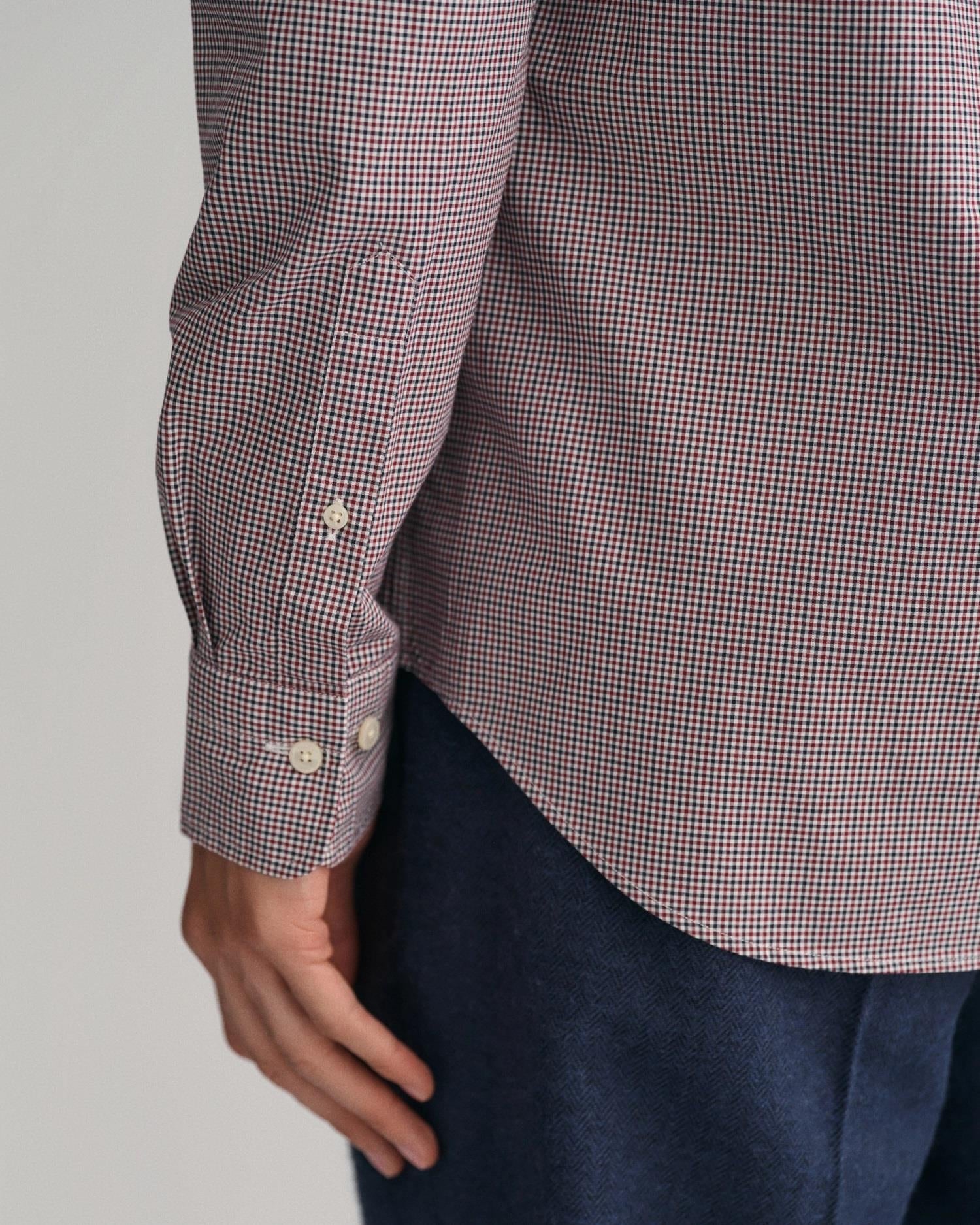 REG POPLIN MICRO CHECK SHIRT-Skjorter-Gant-Aandahls