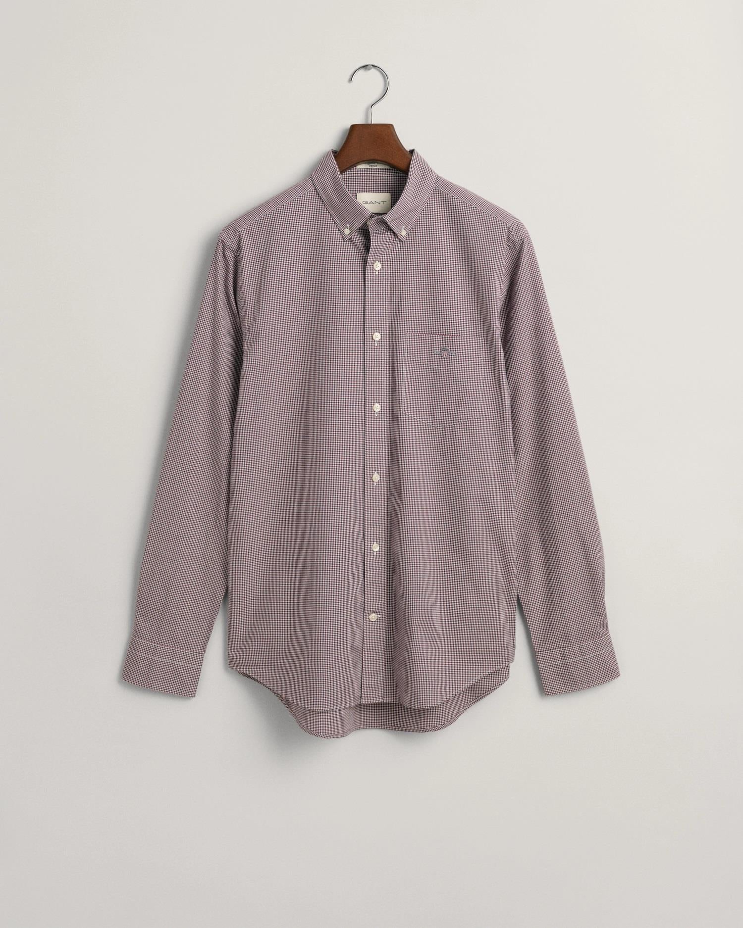 REG POPLIN MICRO CHECK SHIRT-Skjorter-Gant-Aandahls