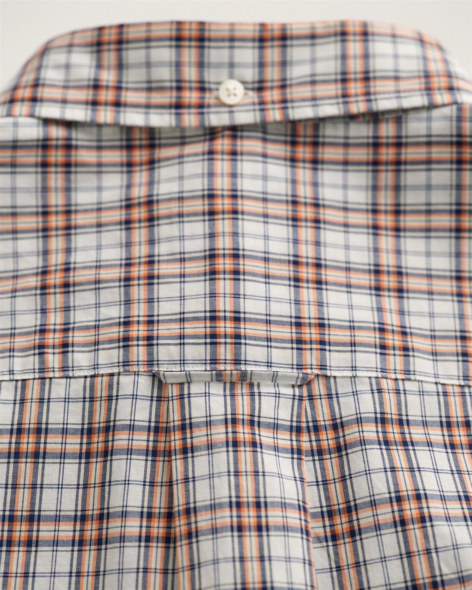 REG POPLIN MICRO CHECK SS SHIRT-Skjorter-Gant-Aandahls