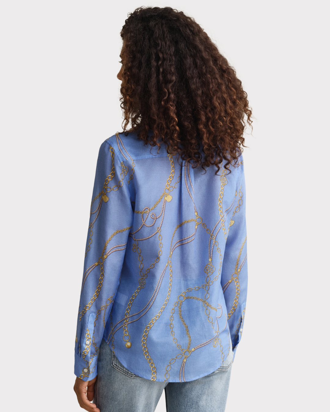 Reg Printed Ctn Silk Ls Shirt