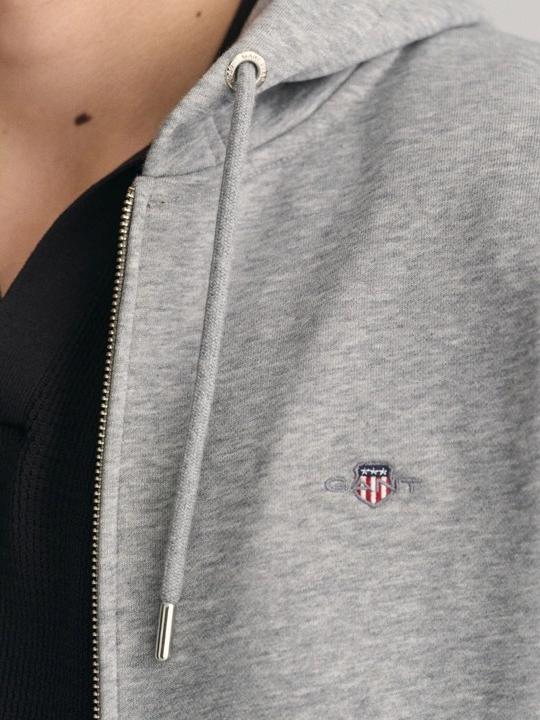 Reg Shield full zip hoodie-Genser-Gant-Aandahls