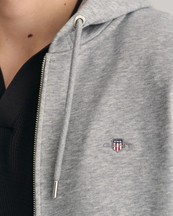 Reg Shield full zip hoodie-Genser-Gant-Aandahls