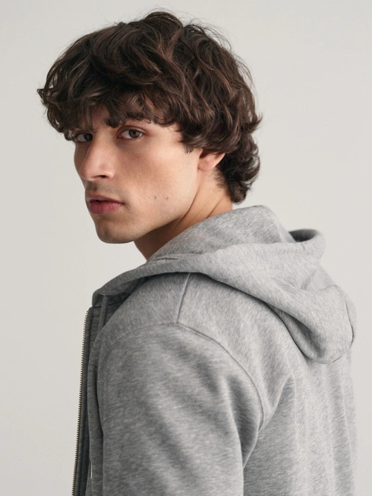Reg Shield full zip hoodie-Genser-Gant-Aandahls
