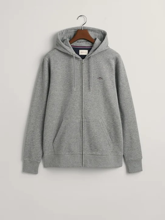 Reg Shield full zip hoodie-Genser-Gant-Aandahls