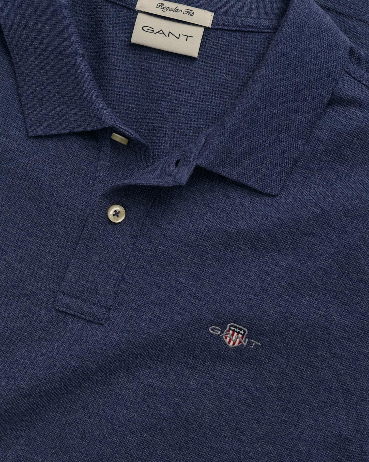 Reg Shield SS Pique Polo-T-shirt-Gant-Aandahls