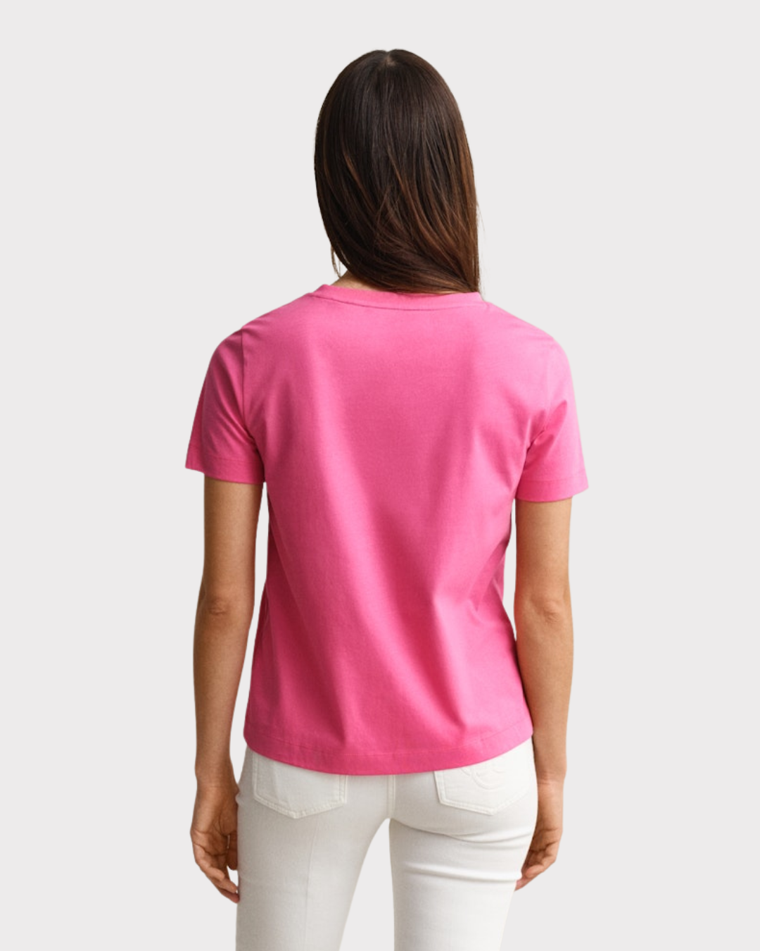 Reg Shield Ss V-Neck T-Shirt-T-shirt-Gant-Aandahls