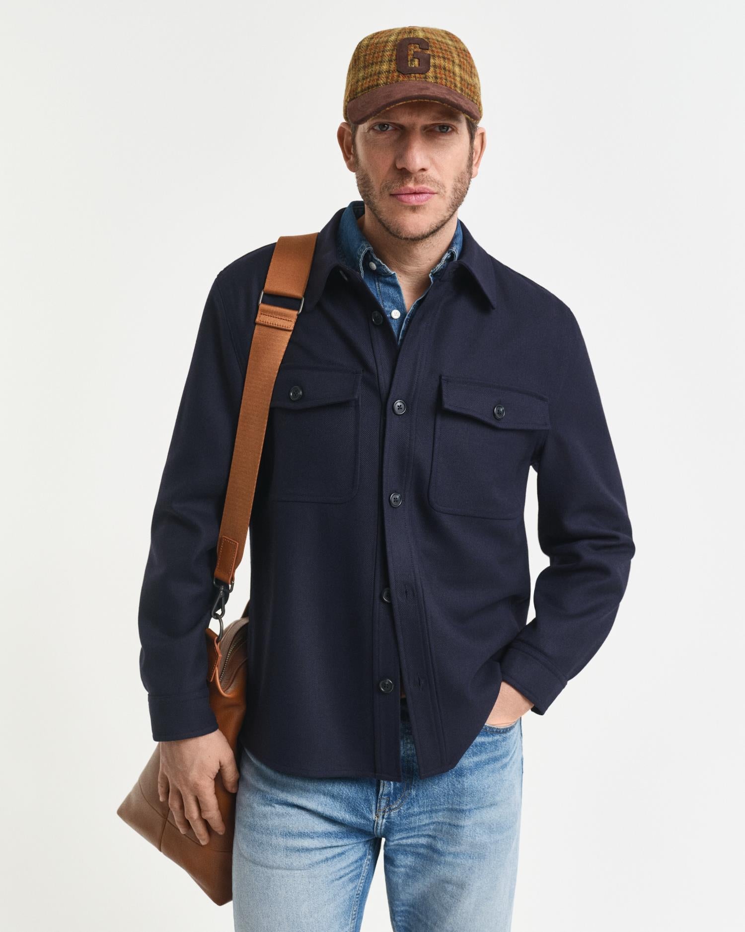 Reg Wool Blend Overshirt-Skjorte-Gant-Aandahls