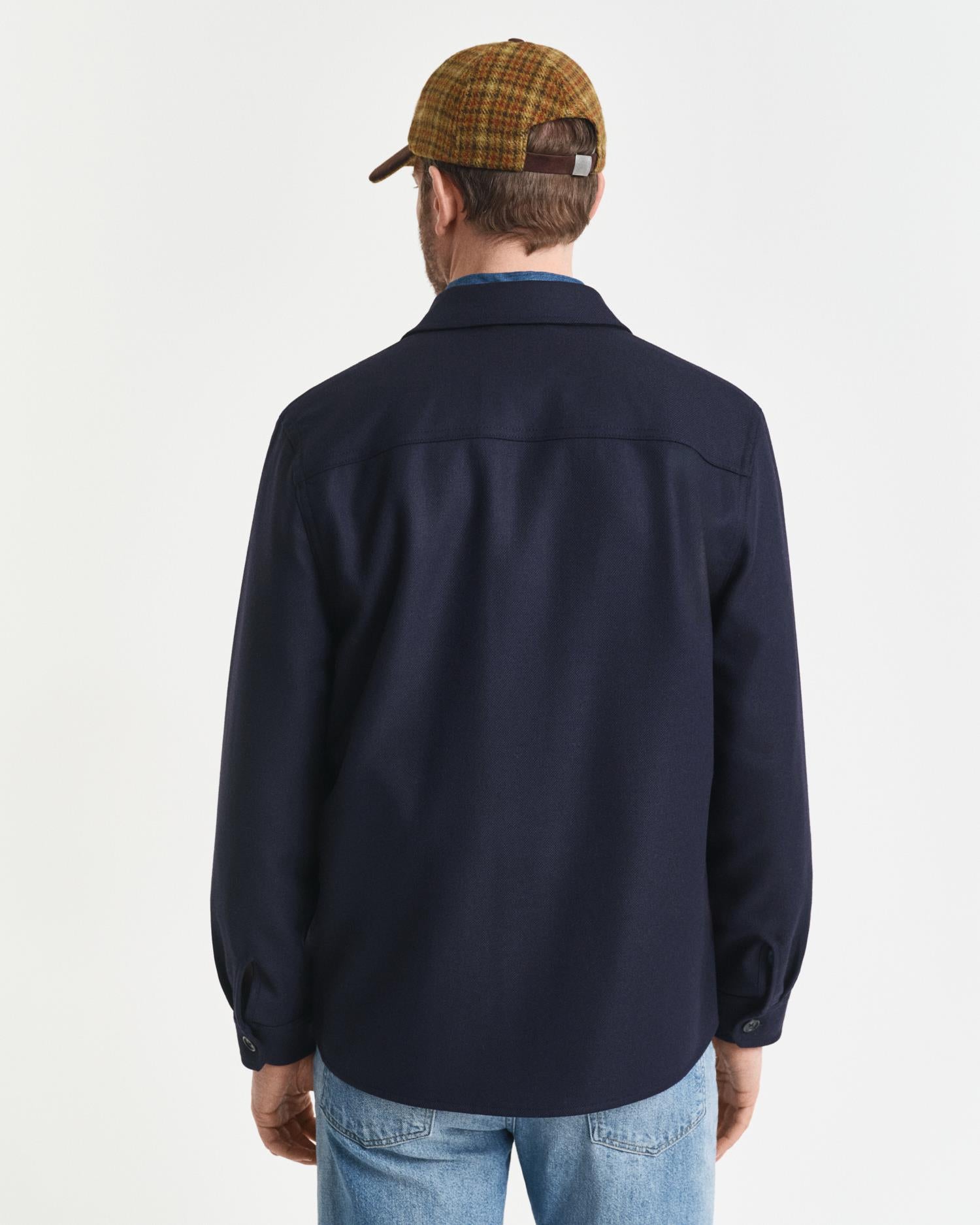 Reg Wool Blend Overshirt-Skjorte-Gant-Aandahls