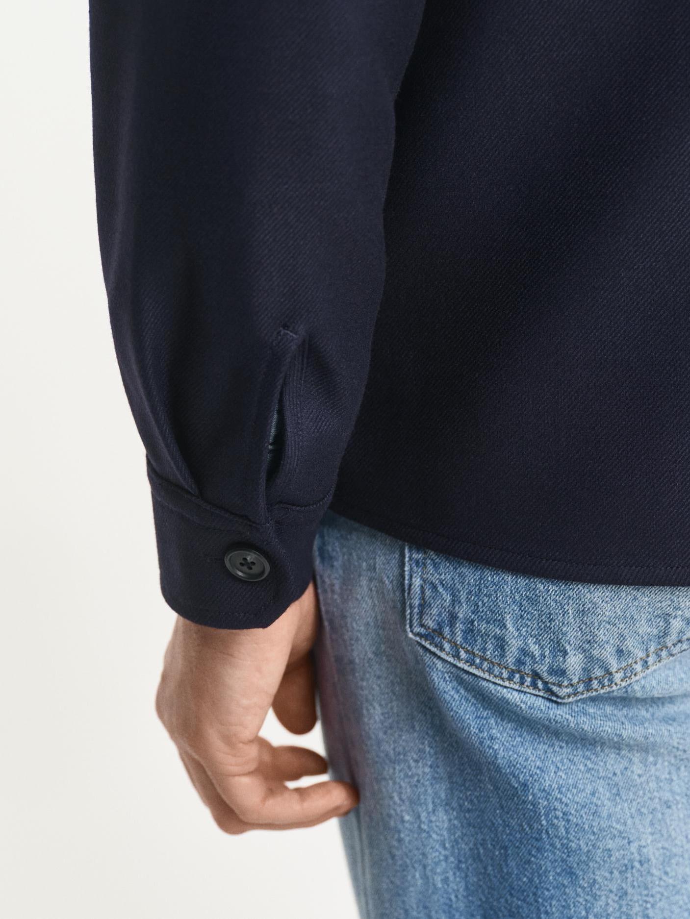 Reg Wool Blend Overshirt-Skjorte-Gant-Aandahls