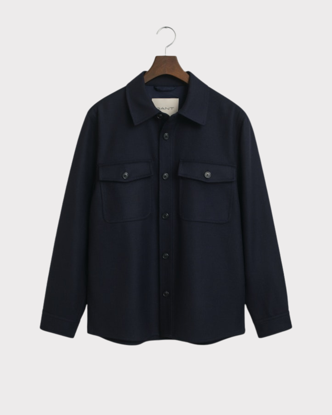 Reg Wool Blend Overshirt-Skjorte-Gant-Aandahls