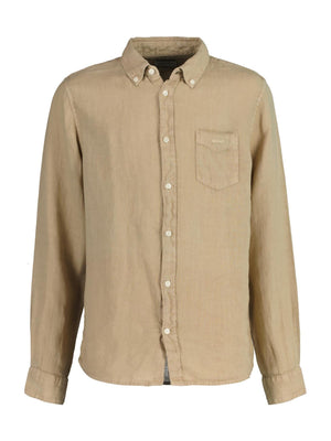 Reg.linen Ls bd shirt-Skjorte-Gant-Aandahls