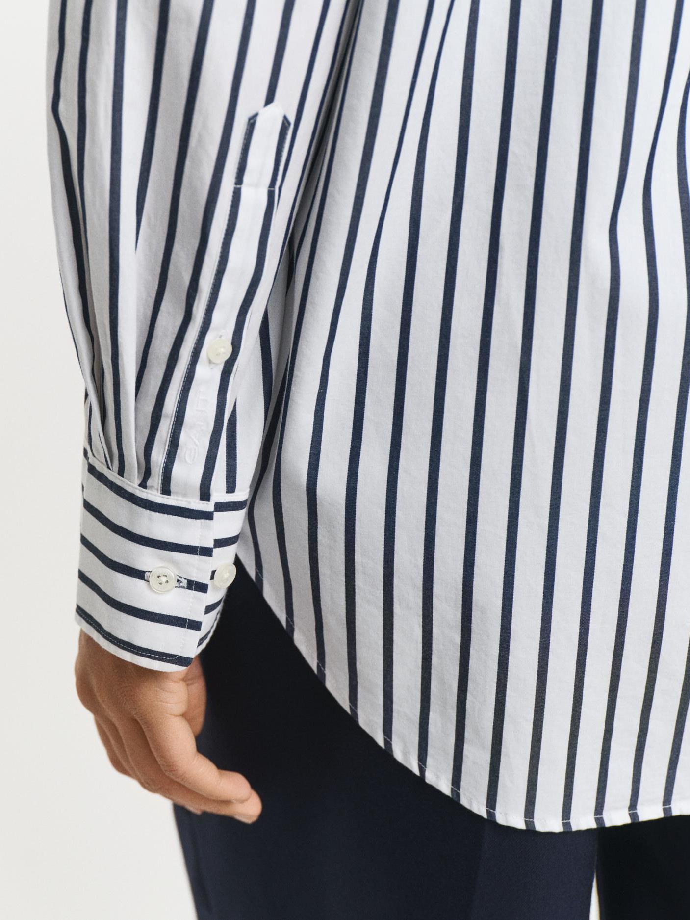 Rel Classic Poplin Striped Shirt-Skjorte-Gant-Aandahls