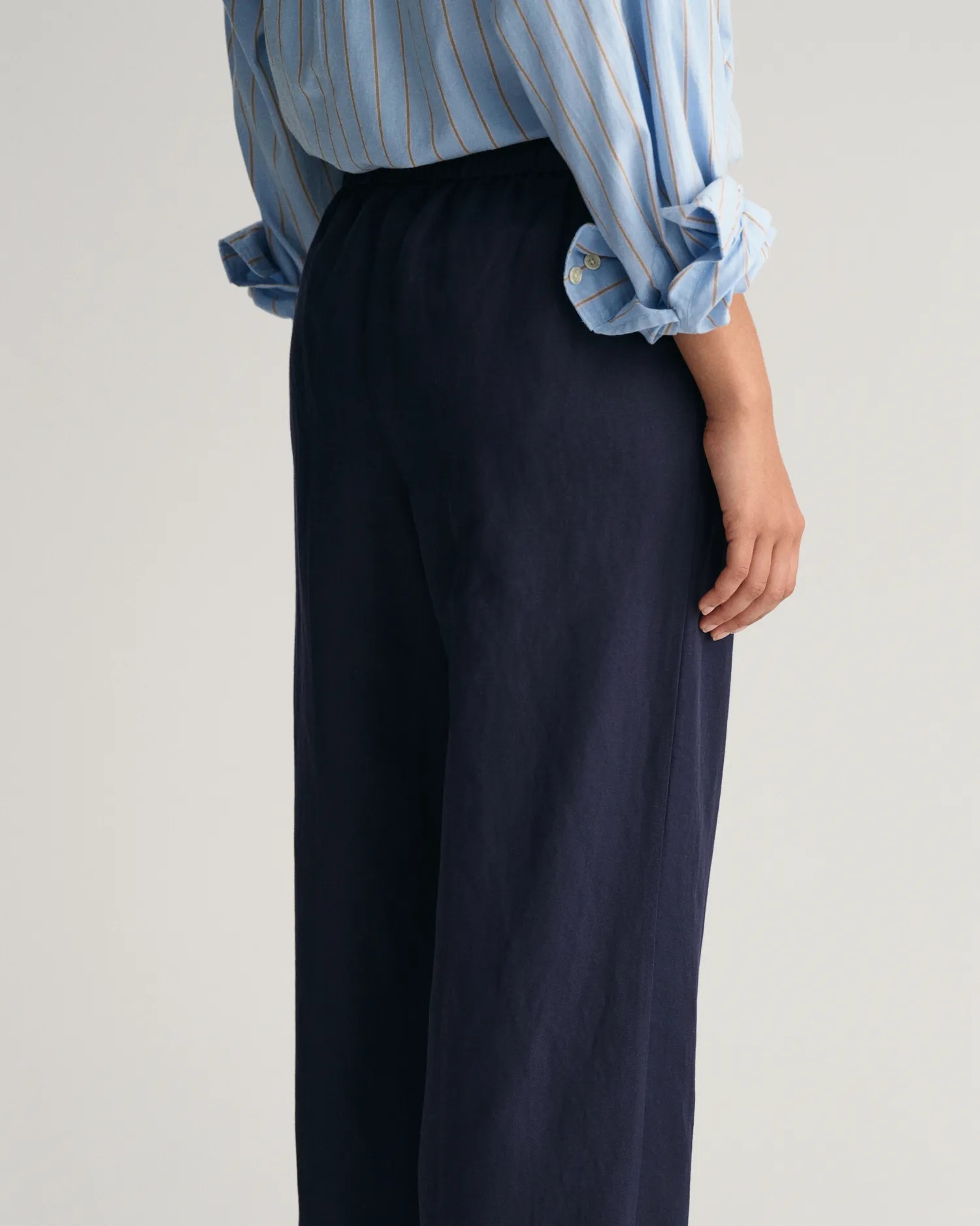 Rel linen blend pull on-Bukse-Gant-Aandahls