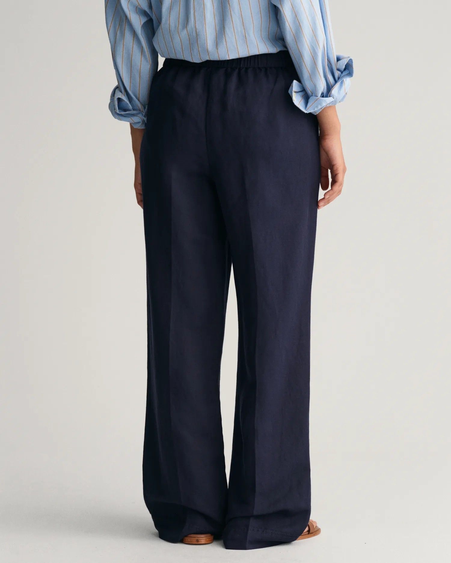 Rel linen blend pull on-Bukse-Gant-Aandahls