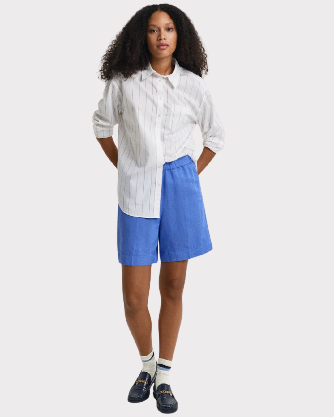 Rel Linen Blend Pull on Shorts-Shorts-Gant-Aandahls