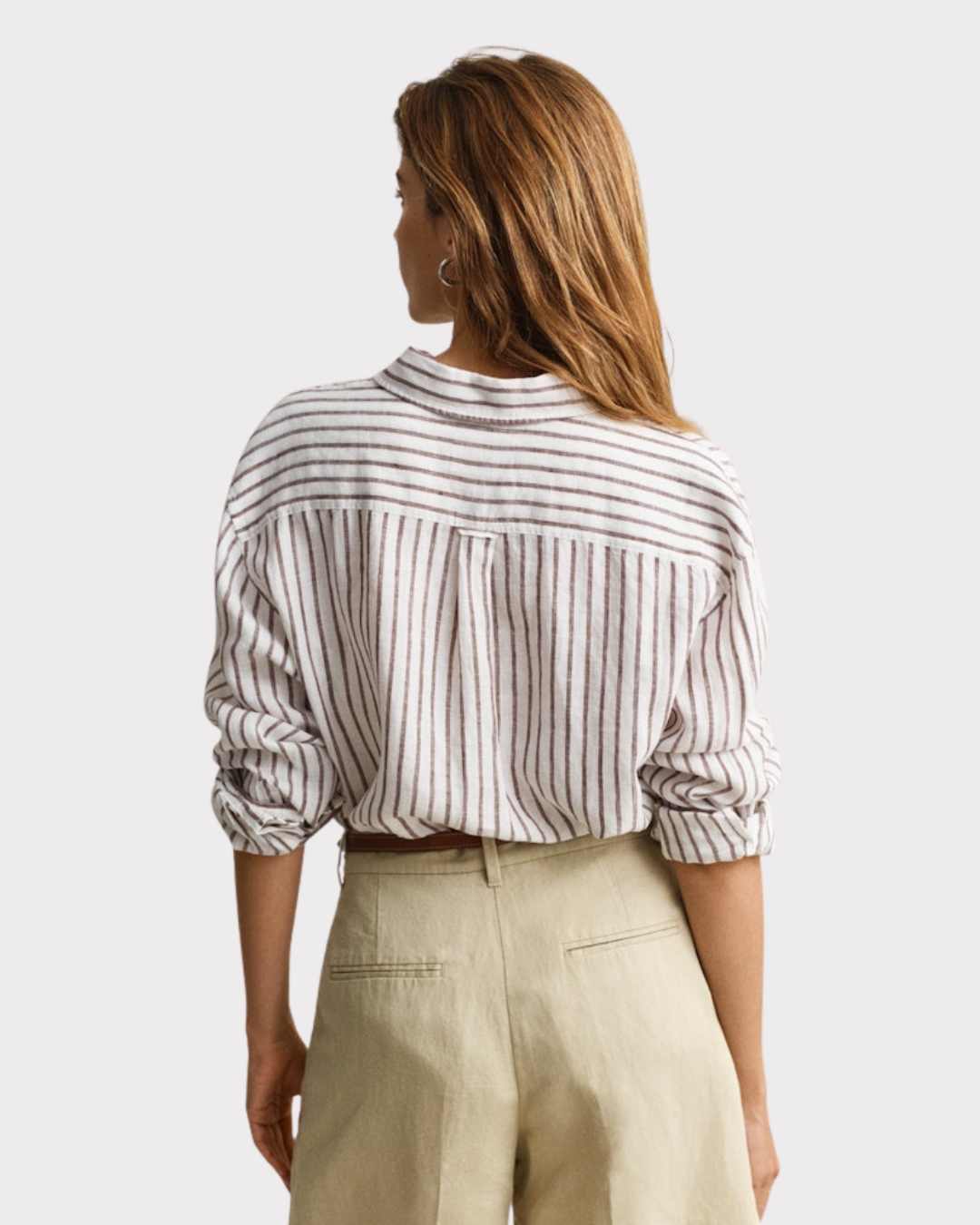 Rel Striped Linen Ls Shirt