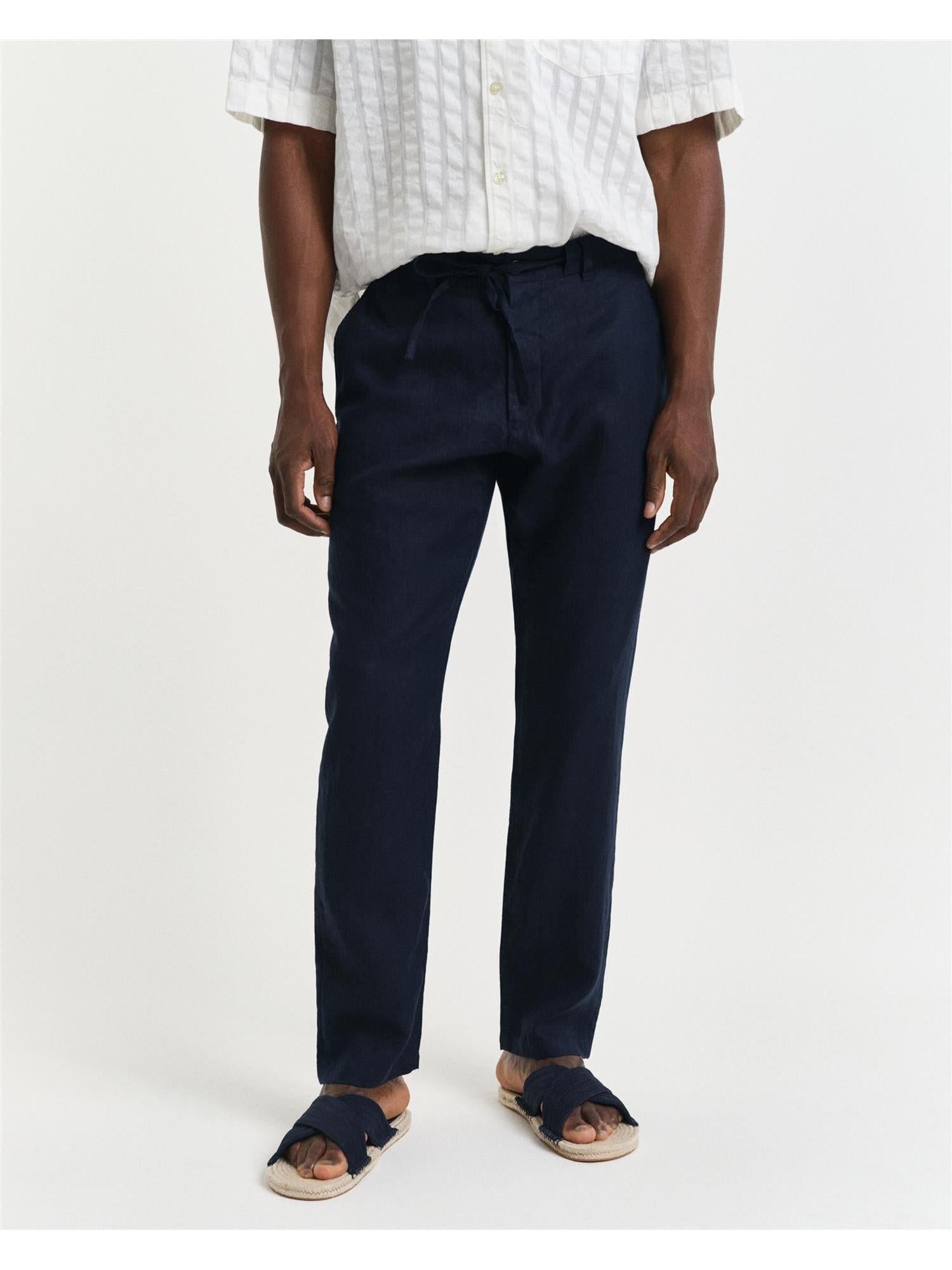 Relaxed Linen DS Pants-Bukse-Gant-Aandahls