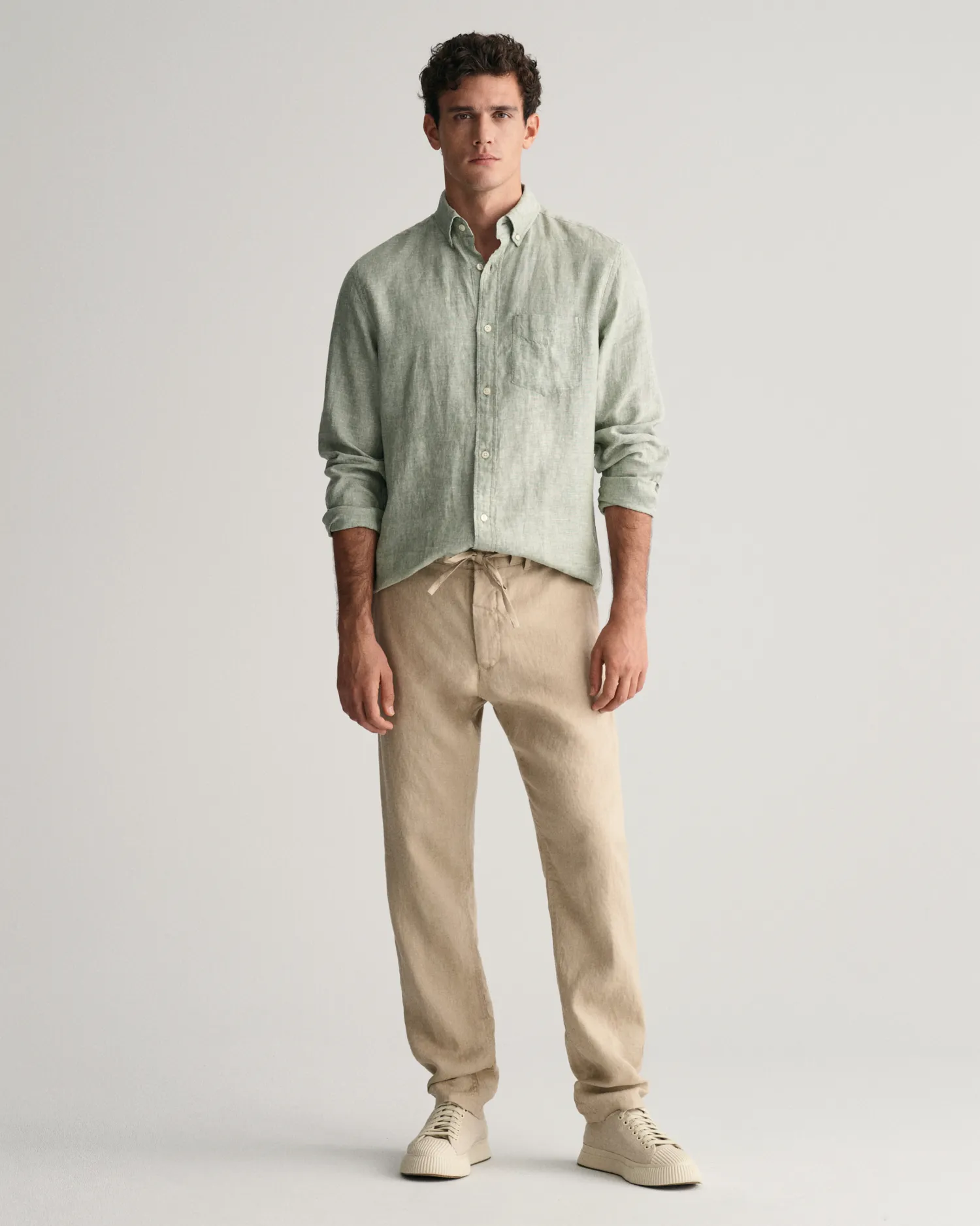 Relaxed Linen DS Pants-Bukser-Gant-Aandahls