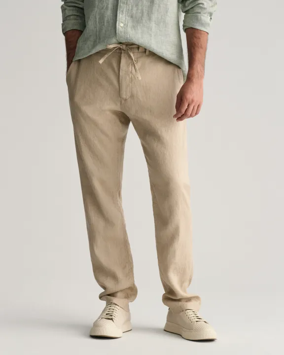Relaxed Linen DS Pants-Bukser-Gant-Aandahls