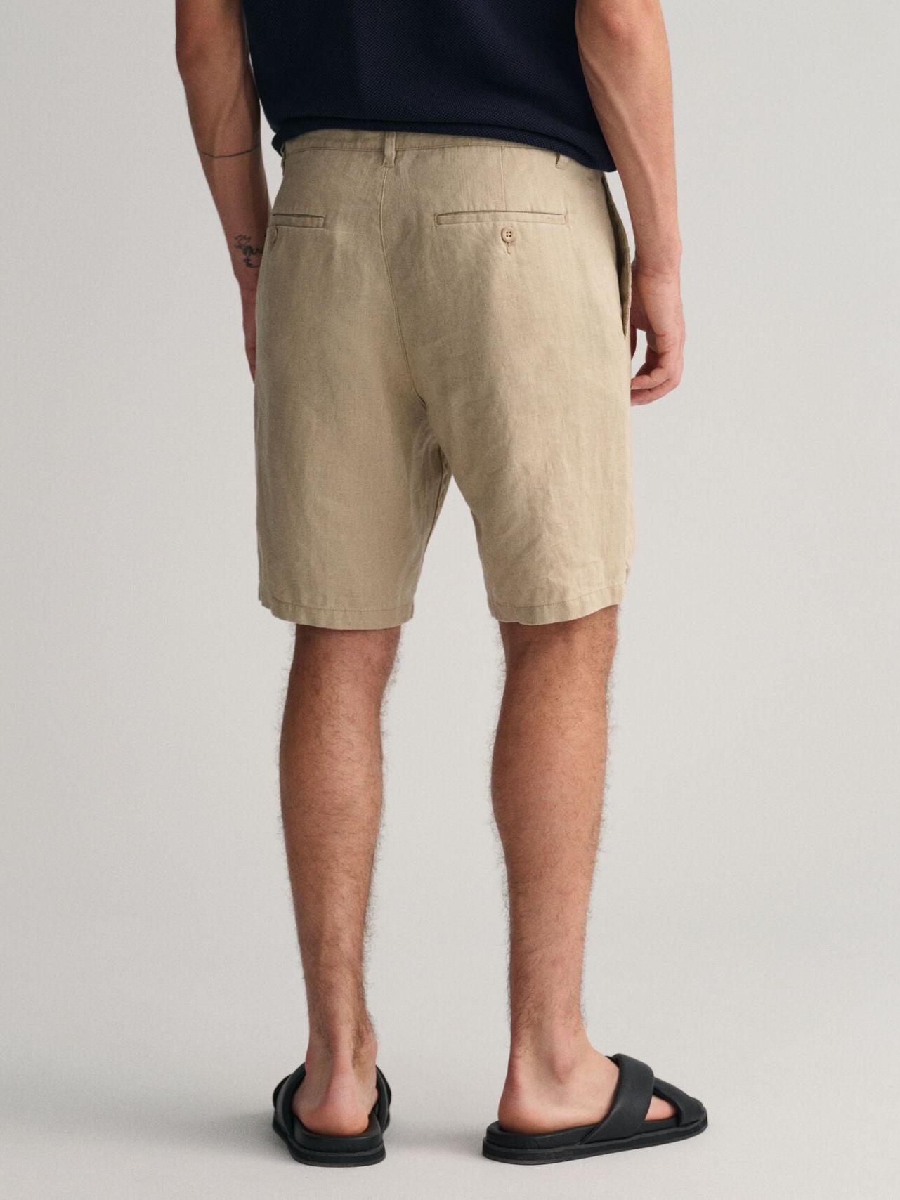 RELAXED LINEN DS SHORTS-Shorts-Gant-Aandahls