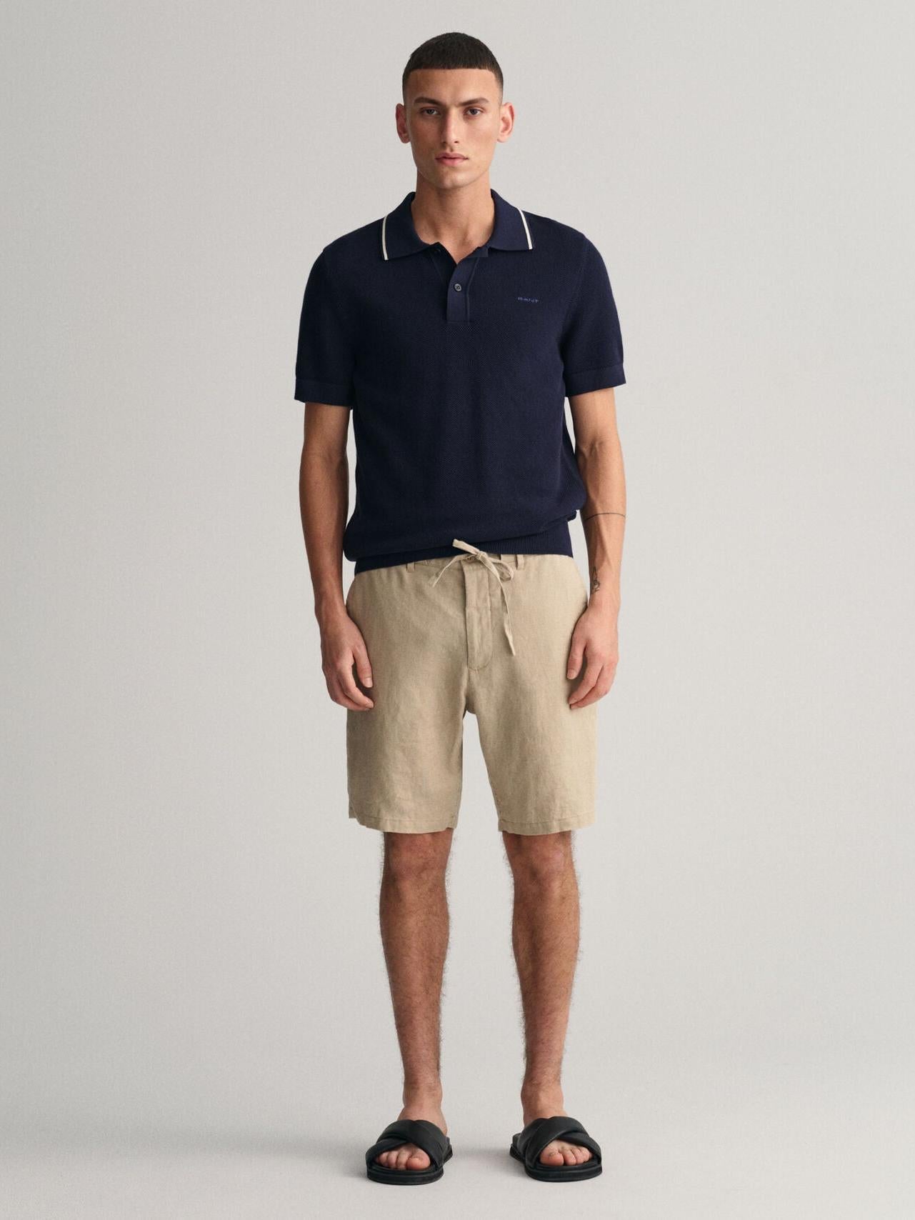 RELAXED LINEN DS SHORTS-Shorts-Gant-Aandahls