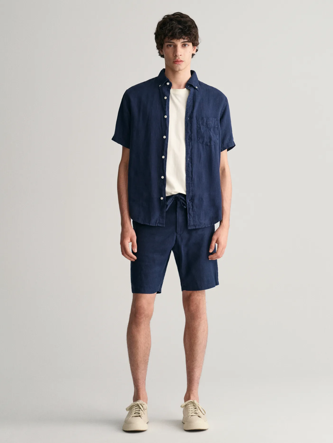 Relaxed Linen Ds Shorts-Shorts-Gant-Aandahls