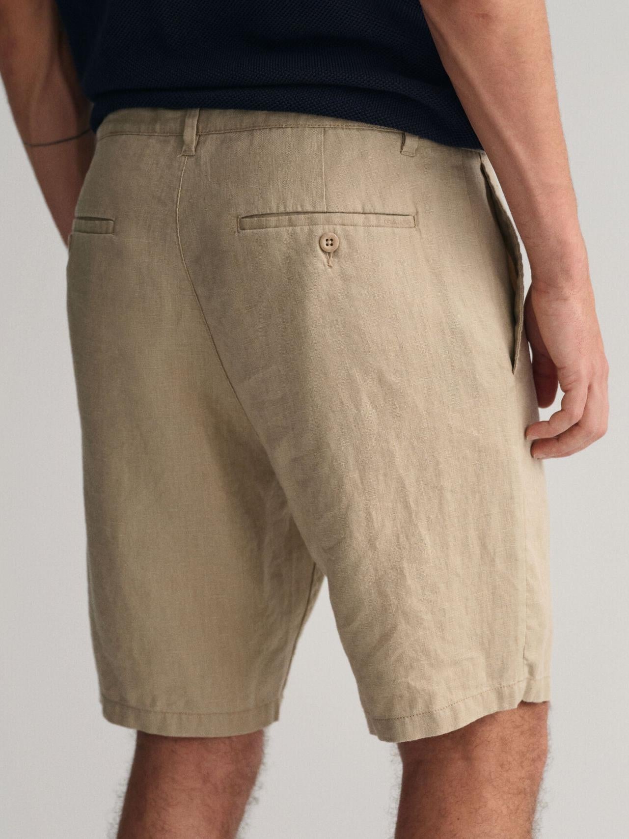 RELAXED LINEN DS SHORTS-Shorts-Gant-Aandahls